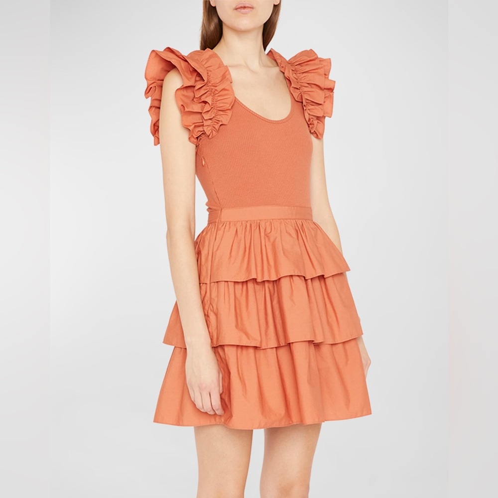 Ulla Johnson Auburn Hanna Tiered Mini Dress
